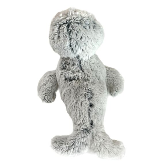 The Bear Factory 2001 Vintage Plush Seal Fluffy Gray Soft Stuffed Animal Toy 18 - Picture 3 of 5